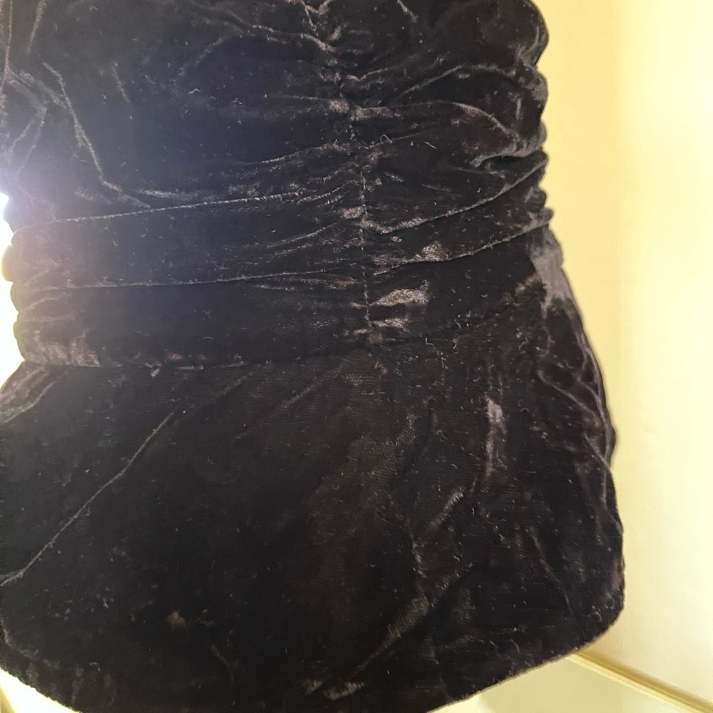 ( Y2K) crushed velvet bucket hat - Picture 3 of 6